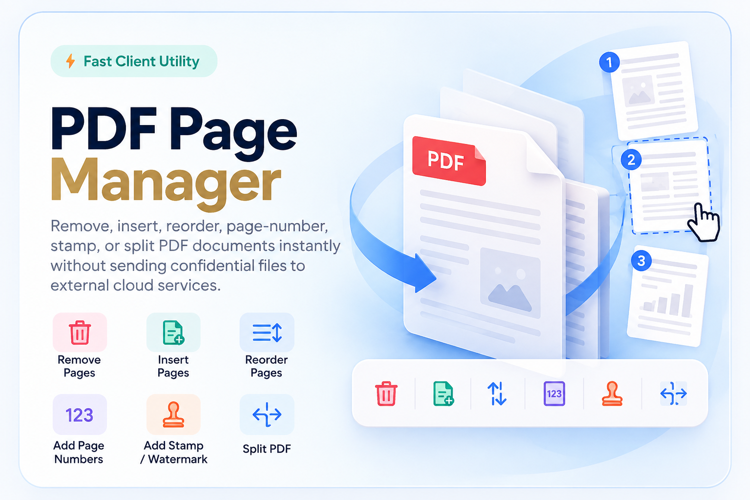 PDF Page Manager Header Banner